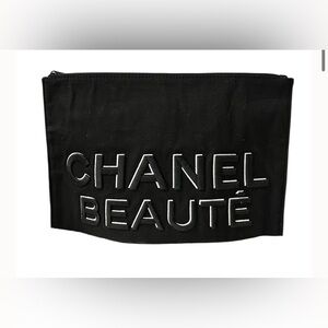 CHANEL Black Cosmetic Pouch like New